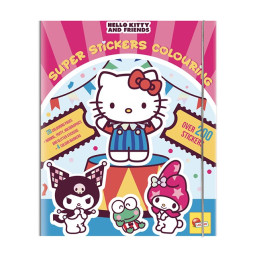 Hello Kitty & Friends Super Sticker Coloring book
